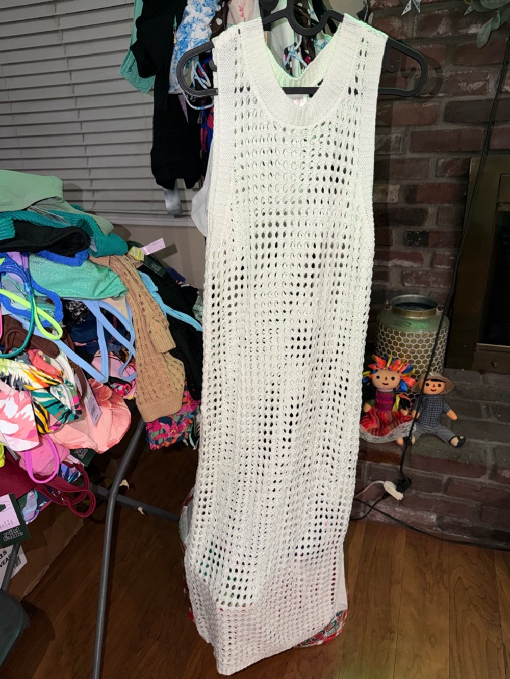 Target White Crochet Maxi Swim Coverup